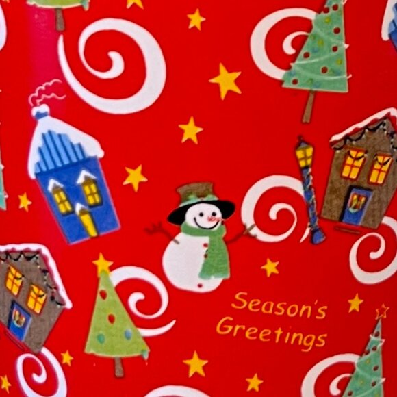 Lot of 4 Christmas Winter Holidays Colorful Mugs ~ Musical ~ Snowflakes ~ Doves - Picture 7 of 9